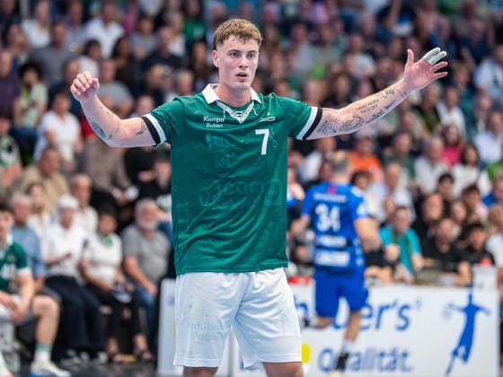 Handball, HBL, Frisch Auf! Göppingen - TVB 1898 Stuttgart #3 Victor Kloeve (Frisch Auf Goeppingen, 07), Frisch Auf Goeppingen vs. TVB Stuttgart, Handball, 1. Bundesliga, Herren, Spielzeit 2025 2026, 03.06.2026, Frisch Auf Goeppingen vs. TVB Stuttgart, Handball, 1. Bundesliga, Herren, Spielzeit 2025 2026, 03.06.2026 Goeppingen Copyright: xEibner-Pressefoto MichaelxSchmidx EP_MST