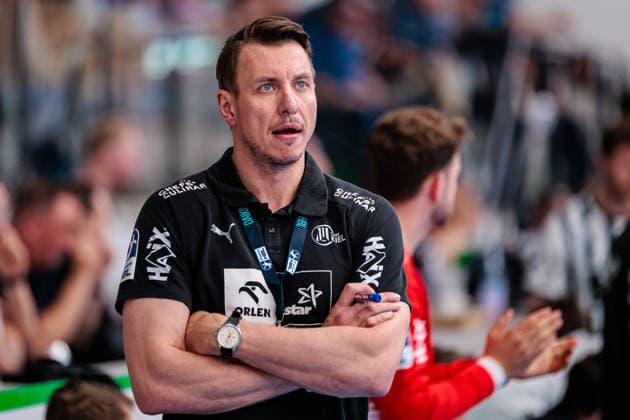 Handball, HBL, TSV GWD Minden - THW Kiel #5 Filip Jicha (THW Kiel, Trainer) zeigt sich enttaeuscht GER, GWD Minden vs. THW Kiel, Handball, 1. Bundesliga, 33. Spieltag, Spielzeit 2025 2026, 03.06.2026 GER, GWD Minden vs. THW Kiel, Handball, 1. Bundesliga, 33. Spieltag, Spielzeit 2025 2026, 03.06.2026 Minden Copyright: xEibner-Pressefoto JanxRollingerx EP_JSK