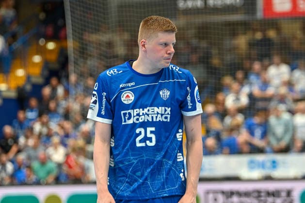 Handball, HBL, TBV Lemgo - SC DHfK Leipzig #3 Niels Versteijnen (TBV Lemgo Lippe, 25) TBV Lemgo Lippe vs. SC DHfK Leipzig, Handball, 1. Bundesliga, 33. Spieltag, Saison 2025 2026, 03.06.2026, TBV Lemgo Lippe vs. SC DHfK Leipzig, Handball, 1. Bundesliga, 33. Spieltag, Saison 2025 2026, 03.06.2026 Lemgo Copyright: xEibner-Pressefoto RobertxGertzenx EP_RGN