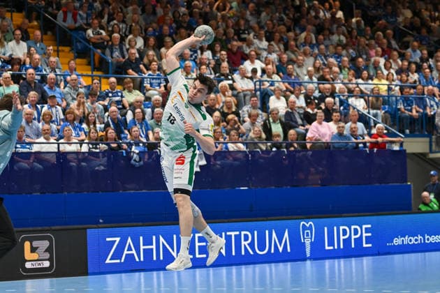 Handball, HBL, TBV Lemgo - SC DHfK Leipzig #3 Matej Klima (SC DHfK Leipzig, 13) wirft TBV Lemgo Lippe vs. SC DHfK Leipzig, Handball, 1. Bundesliga, 33. Spieltag, Saison 2025 2026, 03.06.2026, TBV Lemgo Lippe vs. SC DHfK Leipzig, Handball, 1. Bundesliga, 33. Spieltag, Saison 2025 2026, 03.06.2026 Lemgo Copyright: xEibner-Pressefoto RobertxGertzenx EP_RGN