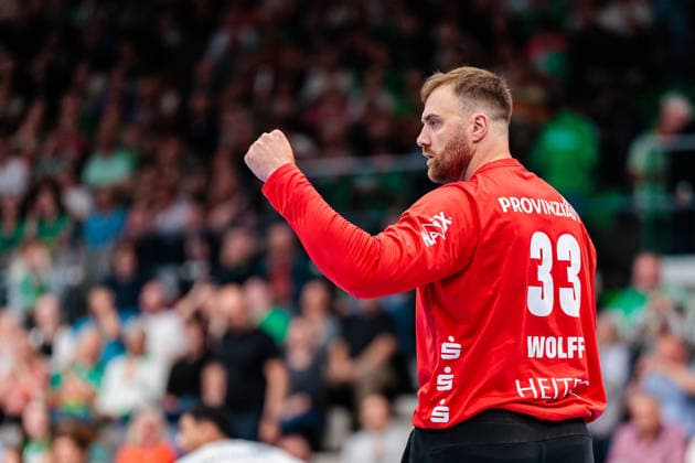 Andreas Wolff (THW Kiel, 33) jubelt GER, GWD Minden vs. THW Kiel, Handball, 1. Bundesliga, 33. Spieltag, Spielzeit 2025 2026, 03.06.2026 GER, GWD Minden vs. THW Kiel, Handball, 1. Bundesliga, 33. Spieltag, Spielzeit 2025 2026, 03.06.2026 Minden Copyright: xEibner-Pressefoto JanxRollingerx EP_JSK