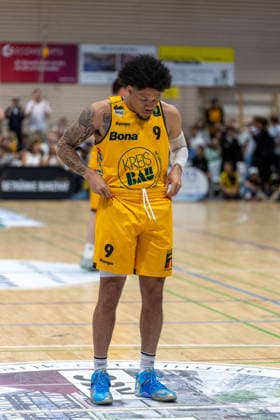 Tylan James Pope (Bozic Estriche Knights Kirchheim, 09) GER, Bozic Estriche Knights Kirchheim vs. Phoenix Hagen, BARMER 2. Basketball Bundesliga, Playoffs Finale Spiel 1, Saison 2025 2026, 04.06.2026 GER, Bozic Estriche Knights Kirchheim vs. Phoenix Hagen, BARMER 2. Basketball Bundesliga, Playoffs Finale Spiel 1, Saison 2025 2026, 04.06.2026 Kirchheim unter Teck Copyright: xEibner-Pressefoto NinaxSanderx EP_NSR