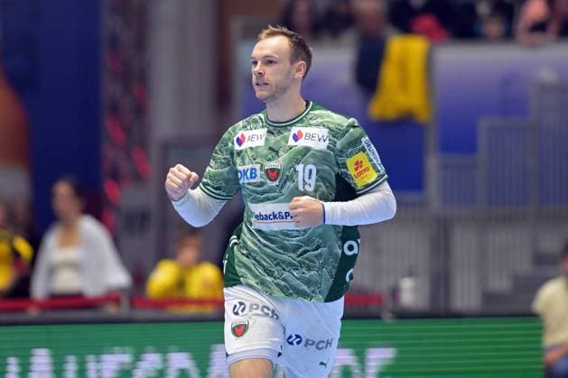 Jubel bei Mathias Gidsel (Fuechse Berlin 19) , GER, MT Melsungen - Fuechse Berlin, Handball, 1. Bundesliga, 33. Spieltag, Saison 2025 2026, 04.06.2026, GER, MT Melsungen - Fuechse Berlin, Handball, 1. Bundesliga, 33. Spieltag, Saison 2025 2026, 04.06.2026 Kassel Copyright: xEibner-Pressefotox xRolandxSippelx EP_RSL