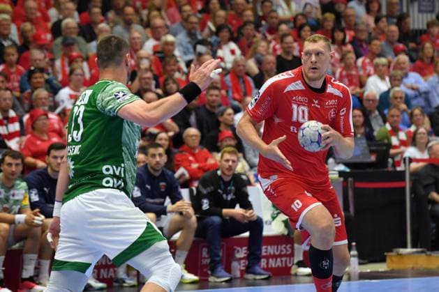 Dainis Kristopans (MT Melsungen 10) (am Ball), Mijajlo Marsenic (Fuechse Berlin 93) (L) , GER, MT Melsungen - Fuechse Berlin, Handball, 1. Bundesliga, 33. Spieltag, Saison 2025 2026, 04.06.2026, GER, MT Melsungen - Fuechse Berlin, Handball, 1. Bundesliga, 33. Spieltag, Saison 2025 2026, 04.06.2026 Kassel Copyright: xEibner-Pressefotox xRolandxSippelx EP_RSL