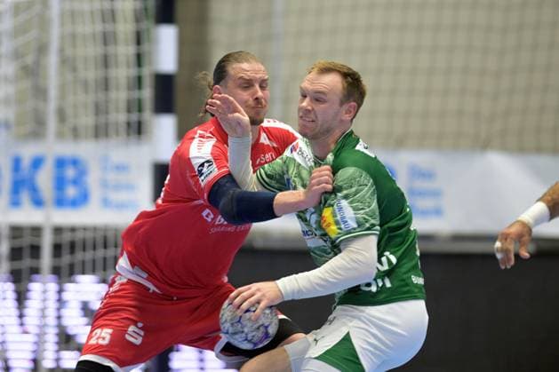 Mathias Gidsel (Fuechse Berlin 19) (am Ball), Olle Forsell Schefvert (MT Melsungen 25) , GER, MT Melsungen - Fuechse Berlin, Handball, 1. Bundesliga, 33. Spieltag, Saison 2025 2026, 04.06.2026, GER, MT Melsungen - Fuechse Berlin, Handball, 1. Bundesliga, 33. Spieltag, Saison 2025 2026, 04.06.2026 Kassel Copyright: xEibner-Pressefotox xRolandxSippelx EP_RSL