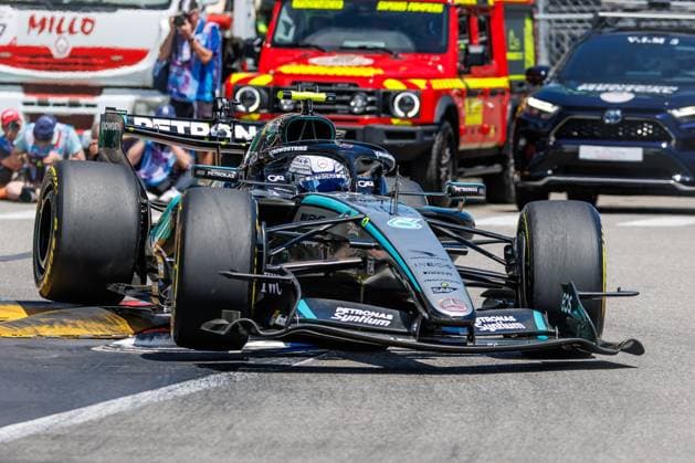 Andrea Kimi Antonelli (Mercedes AMG Petronas F1 Team, 12) mit seinem Auto in der Hafenschikane, Grosser Preis von Monaco, Motorsport, Formel 1, Saison 2026, 05.06.2026 Grosser Preis von Monaco, Motorsport, Formel 1, Saison 2026, 05.06.2026 Copyright: xEibner-Pressefoto AlexanderxNeisx EP_ANS