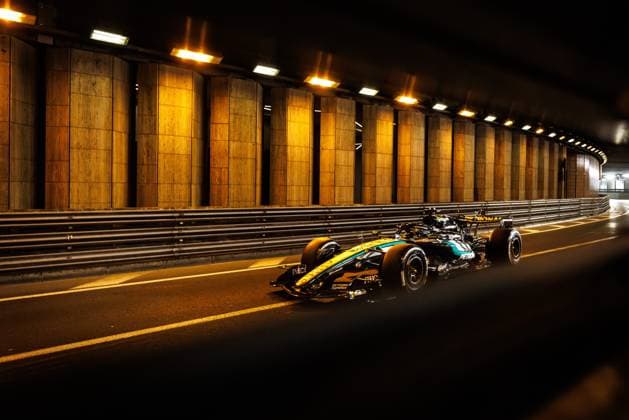 George Russell (Mercedes AMG Petronas F1 Team, 63) mit seinem Auto im Tunnel, Grosser Preis von Monaco, Motorsport, Formel 1, Saison 2026, 05.06.2026 Grosser Preis von Monaco, Motorsport, Formel 1, Saison 2026, 05.06.2026 Copyright: xEibner-Pressefoto AlexanderxNeisx EP_ANS