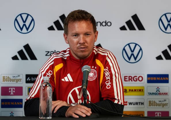 Julian Nagelsmann (Deutschland, Cheftrainer), Pressekonferenz USA, Deutsche Fußballnationalmannschaft, Pressekonferenz, Chicago, 05.06.2026 USA, Deutsche Fussballnationalmannschaft, Pressekonferenz, Chicago, 05.06.2026 Chicago Copyright: xEibner-Pressefoto ScottxColemanx EP_SCN