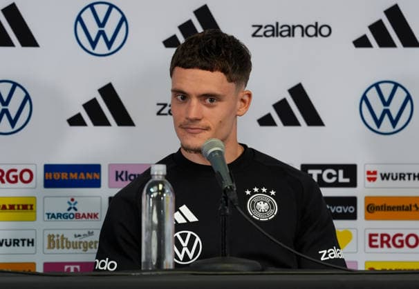 Florian Wirtz (Deutschland, 17), Pressekonferenz USA, Deutsche Fußballnationalmannschaft, Pressekonferenz, Chicago, 05.06.2026 USA, Deutsche Fussballnationalmannschaft, Pressekonferenz, Chicago, 05.06.2026 Chicago Copyright: xEibner-Pressefoto ScottxColemanx EP_SCN