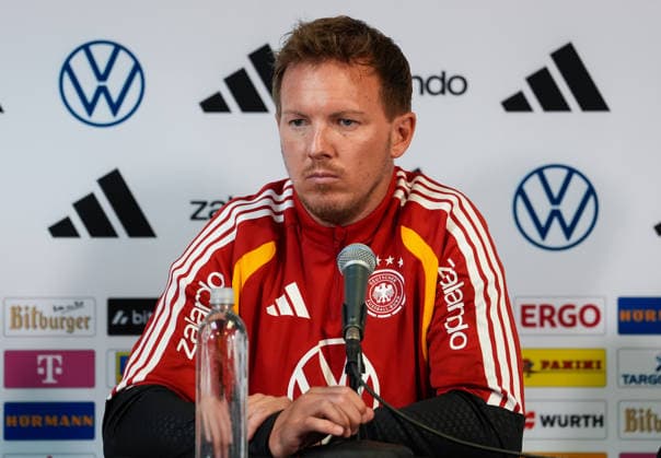 Julian Nagelsmann (Deutschland, Cheftrainer), Pressekonferenz USA, Deutsche Fußballnationalmannschaft, Pressekonferenz, Chicago, 05.06.2026 USA, Deutsche Fussballnationalmannschaft, Pressekonferenz, Chicago, 05.06.2026 Chicago Copyright: xEibner-Pressefoto ScottxColemanx EP_SCN