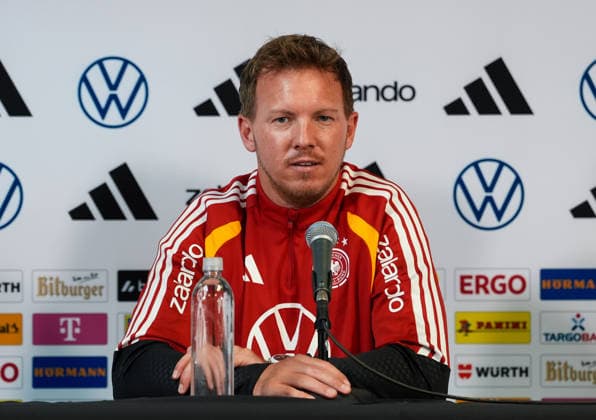 Julian Nagelsmann (Deutschland, Cheftrainer), Pressekonferenz USA, Deutsche Fußballnationalmannschaft, Pressekonferenz, Chicago, 05.06.2026 USA, Deutsche Fussballnationalmannschaft, Pressekonferenz, Chicago, 05.06.2026 Chicago Copyright: xEibner-Pressefoto ScottxColemanx EP_SCN