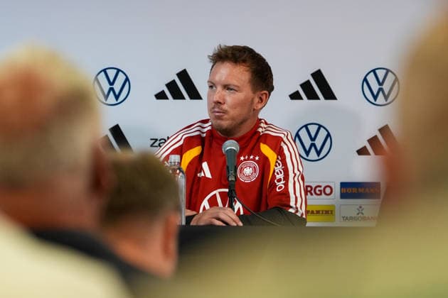 Julian Nagelsmann (Deutschland, Cheftrainer), Pressekonferenz USA, Deutsche Fußballnationalmannschaft, Pressekonferenz, Chicago, 05.06.2026 USA, Deutsche Fussballnationalmannschaft, Pressekonferenz, Chicago, 05.06.2026 Chicago Copyright: xEibner-Pressefoto ScottxColemanx EP_SCN