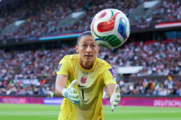 Torhueterin Cecilie Fiskerstrand 1 (Norwegen), Deutschland vs. Norwegen, Fussball, Frauen, UEFA, WM-Qualifikation, Gruppenphase, Gruppe D, Spieltag 5 von 6, DFB, Saison 2025 2026, 05.06.2026 Koeln Nordrhein-Westfalen Deutschland