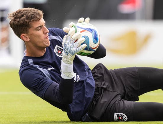 SOCCER - FIFA World Cup, WM, Weltmeisterschaft, Fussball 2026, preview SANTA BARBARA,CALIFORNIA,USA,05.JUN.26 - SOCCER - FIFA World Cup 2026, USA, Mexico, Canada, training. Image shows Florian Wiegele (AUT). GEPAxpictures xArminxRauthner