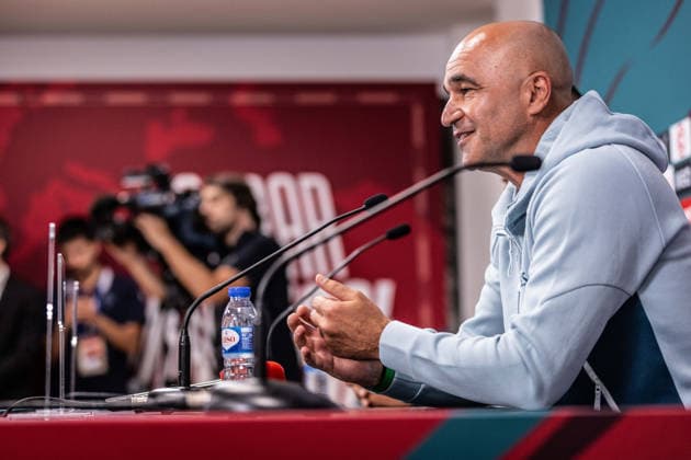 Portugal v Chile - FIFA World Cup, WM, Weltmeisterschaft, Fussball 2026 International Friendly, Länderspiel, Nationalmannschaft Portugal Head Coach Roberto Martinez gives a press conference, PK, Pressekonferenz in Oeiras, Portugal, on June 6, 2026, ahead of the FIFA World Cup 2026 international friendly match between Portugal and Chile at Estadio Nacional do Jamor. Lisbon Oeiras Portugal Copyright: xRodrigoxMoreira NurPhotox originalFilename:moreira-portugal260605_np9Om.jpg