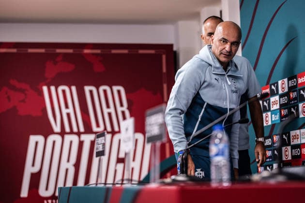 Portugal v Chile - FIFA World Cup, WM, Weltmeisterschaft, Fussball 2026 International Friendly, Länderspiel, Nationalmannschaft Portugal Head Coach Roberto Martinez gives a press conference, PK, Pressekonferenz in Oeiras, Portugal, on June 6, 2026, ahead of the FIFA World Cup 2026 international friendly match between Portugal and Chile at Estadio Nacional do Jamor. Lisbon Oeiras Portugal Copyright: xRodrigoxMoreira NurPhotox originalFilename:moreira-portugal260605_npMGS.jpg