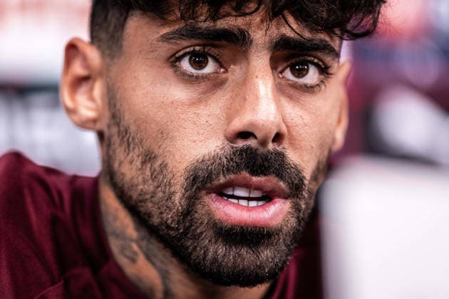 Portugal v Chile - FIFA World Cup, WM, Weltmeisterschaft, Fussball 2026 International Friendly, Länderspiel, Nationalmannschaft Samu Costa of Portugal gives a press conference, PK, Pressekonferenz in Oeiras, Portugal, on June 6, 2026, ahead of the FIFA World Cup 2026 international friendly match between Portugal and Chile at Estadio Nacional do Jamor. Lisbon Oeiras Portugal Copyright: xRodrigoxMoreira NurPhotox originalFilename:moreira-portugal260605_npVJJ.jpg
