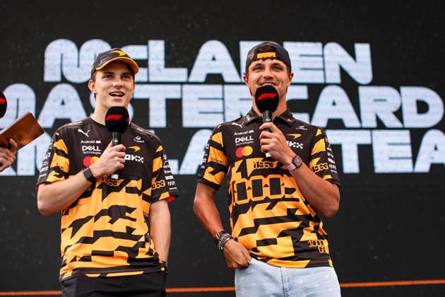 F1 - MONACO GRAND PRIX 2026 PIASTRI Oscar (aus), McLaren F1 Team MCL40, portrait NORRIS Lando (gbr), McLaren F1 Team MCL40, portrait during the Formula 1 Grand Prix de Canada 2026, 6th round of the 2026 Formula One World Championship, WM, Weltmeisterschaft from June 5 to 7, 2026 on the Circuit de Monaco, in Monte-Carlo, Monaco - Monte-CarloMonaco Copyright: xXavixBonillax