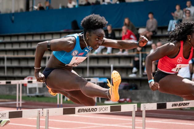 Abigail Adjei (VfL Sindelfingen, 858, 100m Huerden Frauen), GER, Leichtathletik, Athletics, Sparkassen Gala, Regensburg, 06.06.2026, GER, Leichtathletik, Athletics, Sparkassen Gala, Regensburg, 06.06.2026 Regensburg Copyright: xStefanxMayerx EP_SMR