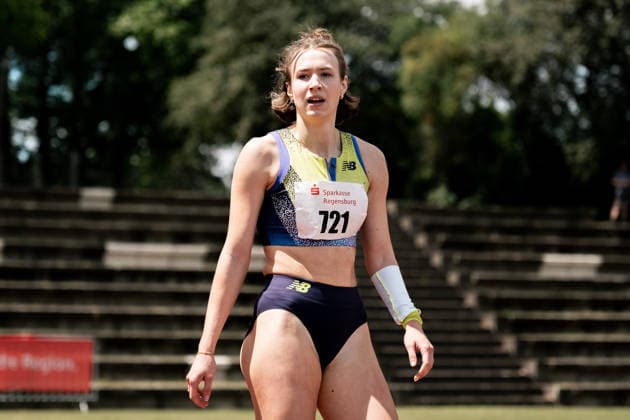 Marlene Meier (TSV Bayer 04 Leverkusen, 721, 100m Huerden Frauen), GER, Leichtathletik, Athletics, Sparkassen Gala, Regensburg, 06.06.2026, GER, Leichtathletik, Athletics, Sparkassen Gala, Regensburg, 06.06.2026 Regensburg Copyright: xStefanxMayerx EP_SMR