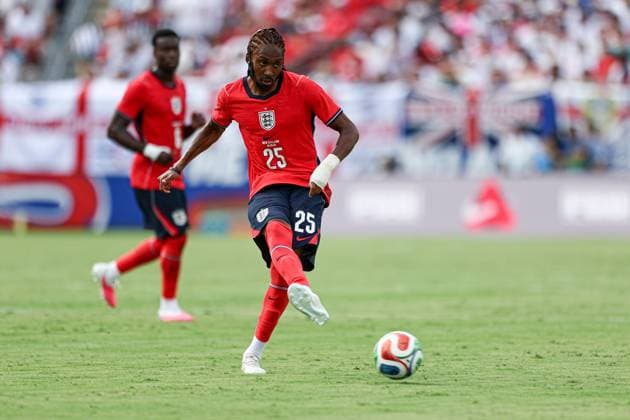 Djed Spence of England England v New Zealand, International Friendly, Länderspiel, Nationalmannschaft Football, Raymond James Stadium, Tampa, Florida, USA - 06 Jun 2026Tampa Raymond James Stadium Florida (FL) United States of America EDITORIAL USE ONLY No use with unauthorised audio, video, data, fixture lists, club league logos or live services. Online in-match use limited to 120 images, no video emulation. No use in betting, games or single club league player publications. Copyright: xDustinxMarkland Shutterstockx 16912910aw