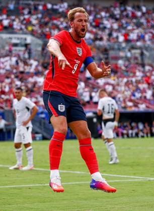 Harry Kane of England celebrates scoring to make it 1-0 England v New Zealand, International Friendly, Länderspiel, Nationalmannschaft Football, Raymond James Stadium, Tampa, Florida, USA - 06 Jun 2026Tampa Raymond James Stadium Florida (FL) United States of America EDITORIAL USE ONLY No use with unauthorised audio, video, data, fixture lists, club league logos or live services. Online in-match use limited to 120 images, no video emulation. No use in betting, games or single club league player publications. Copyright: xDustinxMarkland Shutterstockx 16912910bw