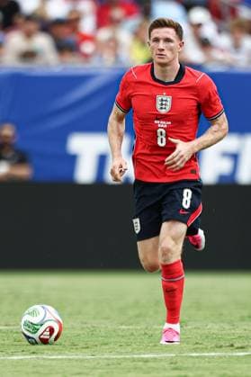 Elliot Anderson of England England v New Zealand, International Friendly, Länderspiel, Nationalmannschaft Football, Raymond James Stadium, Tampa, Florida, USA - 06 Jun 2026Tampa Raymond James Stadium Florida (FL) United States of America EDITORIAL USE ONLY No use with unauthorised audio, video, data, fixture lists, club league logos or live services. Online in-match use limited to 120 images, no video emulation. No use in betting, games or single club league player publications. Copyright: xDustinxMarkland Shutterstockx 16912910cy