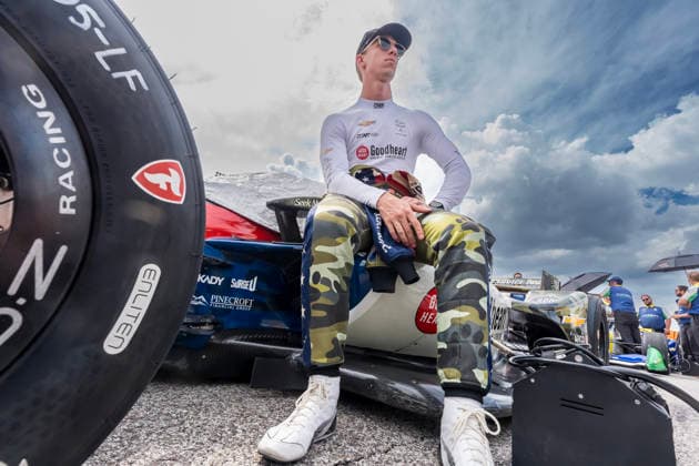 June 6, 2026, Madison, Illinois, USA: IndyCar, Indy Car, IRL, USA SERIES driver, STING RAY ROBB (77) (USA) of Payette, ID, qualifies for the Bommarito Automotive Group 500 at World Wide Technology Raceway in MADISON, Illinois, USA. INDYCAR SERIES: June 06, 2026: Bommarito Automotive Group 500: Sting Ray Robb - ZUMAa161 20260606_aaa_a161_020 Copyright: xWalterxArce GMGx