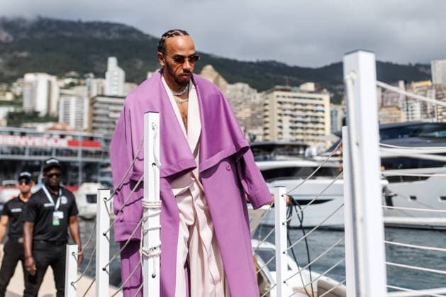 Lewis Hamilton (Scuderia Ferrari HP, 44) kommt zur Strecke, Grosser Preis von Monaco, Motorsport, Formel 1, Saison 2026, 07.06.2026 Grosser Preis von Monaco, Motorsport, Formel 1, Saison 2026, 07.06.2026