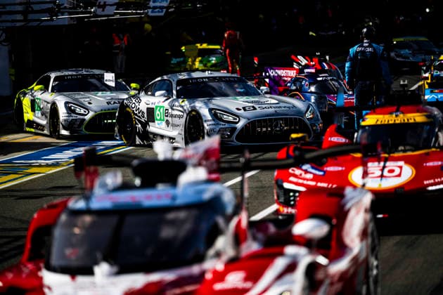 24 HEURES DU MANS 2026 - TEST DAY 61 BERRY Martin (aus), ANDRADE Rui (ang), MARTIN Maxime (bel), Iron Lynx, Mercedes-AMG LMGT3 61, LM GT3, pitlane, during the Test Day of the 24 Hours of Le Mans 2026, 3rd round of the 2026 FIA World Endurance Championship, on June 7, 2026 on the Circuit des 24 Heures du Mans in Le Mans, France - Le MansFrance Copyright: xCharlyxLopezx