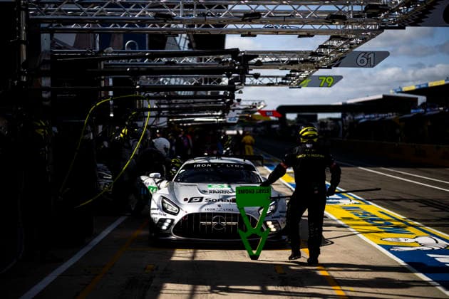 24 HEURES DU MANS 2026 - TEST DAY 61 BERRY Martin (aus), ANDRADE Rui (ang), MARTIN Maxime (bel), Iron Lynx, Mercedes-AMG LMGT3 61, LM GT3, pitstop, arrêt aux stands during the Test Day of the 24 Hours of Le Mans 2026, 3rd round of the 2026 FIA World Endurance Championship, on June 7, 2026 on the Circuit des 24 Heures du Mans in Le Mans, France - Le MansFrance Copyright: xCharlyxLopezx