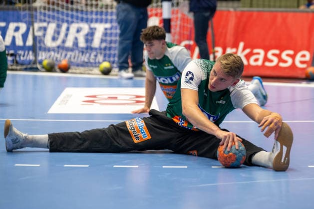 Kristian Saeveras (FRISCH AUF! Goeppingen, 12) beim Aufwaermen. Bergischer HC vs. Frisch Auf! Goeppingen, Handball, DAIKIN HBL, 34. Spieltag, Saison 2025 2026, 07.06.2026 Bergischer HC vs. Frisch Auf! Goeppingen, Handball, DAIKIN HBL, 34. Spieltag, Saison 2025 2026, 07.06.2026 Wuppertal