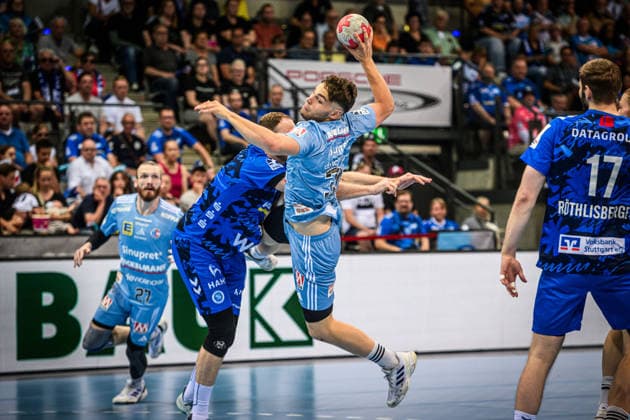 Tobias Buck (HC Erlangen, 39) GER, TVB Stuttgart - HC Erlangen, DAIKIN HBL, Handball, Bundesliga, 34. Spieltag, Spielzeit 2025 2026, 07.06.2026 GER, TVB Stuttgart - HC Erlangen, DAIKIN HBL, Handball, Bundesliga, 34. Spieltag, Spielzeit 2025 2026, 07.06.2026 Stuttgart