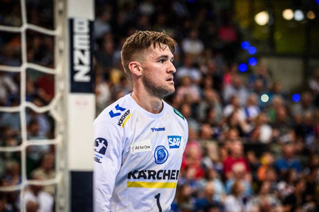 Mateusz Kornecki (TVB Stuttgart, 01) GER, TVB Stuttgart - HC Erlangen, DAIKIN HBL, Handball, Bundesliga, 34. Spieltag, Spielzeit 2025 2026, 07.06.2026 GER, TVB Stuttgart - HC Erlangen, DAIKIN HBL, Handball, Bundesliga, 34. Spieltag, Spielzeit 2025 2026, 07.06.2026 Stuttgart