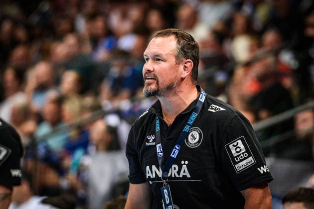 Misha Kaufmann (TVB Stuttgart, Trainer) GER, TVB Stuttgart - HC Erlangen, DAIKIN HBL, Handball, Bundesliga, 34. Spieltag, Spielzeit 2025 2026, 07.06.2026 GER, TVB Stuttgart - HC Erlangen, DAIKIN HBL, Handball, Bundesliga, 34. Spieltag, Spielzeit 2025 2026, 07.06.2026 Stuttgart