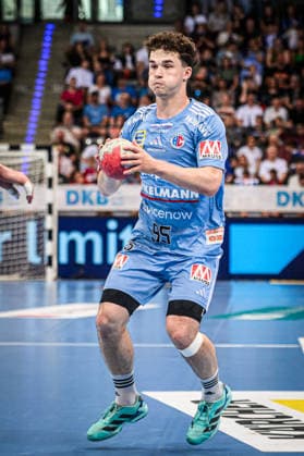 Lucca Bialowas (HC Erlangen, 95) GER, TVB Stuttgart - HC Erlangen, DAIKIN HBL, Handball, Bundesliga, 34. Spieltag, Spielzeit 2025 2026, 07.06.2026 GER, TVB Stuttgart - HC Erlangen, DAIKIN HBL, Handball, Bundesliga, 34. Spieltag, Spielzeit 2025 2026, 07.06.2026 Stuttgart