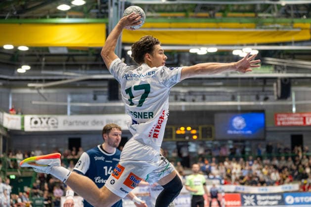 Tim Gossner (FRISCH AUF! Goeppingen, 17) beim Wurf. Bergischer HC vs. Frisch Auf! Goeppingen, Handball, DAIKIN HBL, 34. Spieltag, Saison 2025 2026, 07.06.2026 Bergischer HC vs. Frisch Auf! Goeppingen, Handball, DAIKIN HBL, 34. Spieltag, Saison 2025 2026, 07.06.2026 Wuppertal