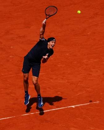 Alexander Zverev in Men s Final action French Open Tennis, Day Fifteen, Tennis, Roland Garros, Paris, France - 07 Jun 2026Paris Roland Garros France EDITORIAL USE ONLY No use with unauthorised audio, video, data, fixture lists, club league logos or live services. Online in-match use limited to 120 images, no video emulation. No use in betting, games or single club league player publications. Copyright: xJavierxGarcia Shutterstockx 16906573d