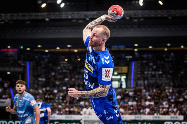 Patrick Zieker (TVB Stuttgart, 25) GER, TVB Stuttgart - HC Erlangen, DAIKIN HBL, Handball, Bundesliga, 34. Spieltag, Spielzeit 2025 2026, 07.06.2026 GER, TVB Stuttgart - HC Erlangen, DAIKIN HBL, Handball, Bundesliga, 34. Spieltag, Spielzeit 2025 2026, 07.06.2026 Stuttgart