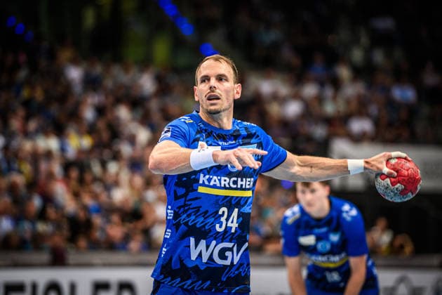 Kai Haefner (TVB Stuttgart, 34) GER, TVB Stuttgart - HC Erlangen, DAIKIN HBL, Handball, Bundesliga, 34. Spieltag, Spielzeit 2025 2026, 07.06.2026 GER, TVB Stuttgart - HC Erlangen, DAIKIN HBL, Handball, Bundesliga, 34. Spieltag, Spielzeit 2025 2026, 07.06.2026 Stuttgart