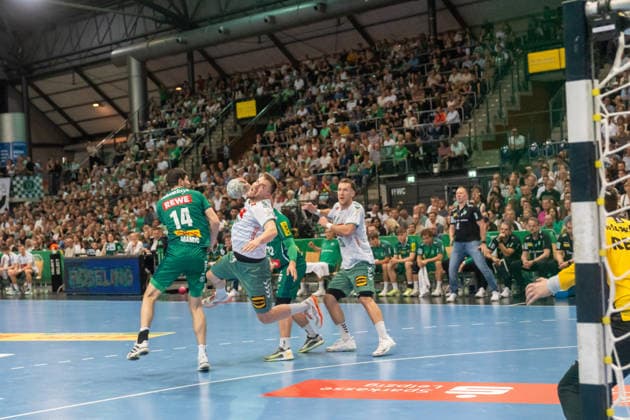 Ian Weber (TSV GWD Minden, 13) SC DHfK Leipzig vs. TSV GWD Minden, Handball, 1. Handball-Bundesliga, 34. Spieltag, Saison 2025 2026, 07.06.2026 SC DHfK Leipzig vs. TSV GWD Minden, Handball, 1. Handball-Bundesliga, 34. Spieltag, Saison 2025 2026, 07.06.2026 Leipzig