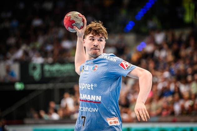 Yannik Bialowas (HC Erlangen, 07) GER, TVB Stuttgart - HC Erlangen, DAIKIN HBL, Handball, Bundesliga, 34. Spieltag, Spielzeit 2025 2026, 07.06.2026 GER, TVB Stuttgart - HC Erlangen, DAIKIN HBL, Handball, Bundesliga, 34. Spieltag, Spielzeit 2025 2026, 07.06.2026 Stuttgart