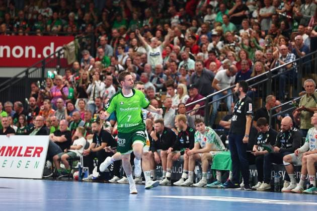 Dominik Mappes (HSG Wetzlar, 07) jubelt GER, HSG Wetzlar vs SC Magdeburg, Handball, 1. Bundesliga, 34. Spieltag, Spielzeit 2025 2026, 07.06.2026 GER, HSG Wetzlar vs SC Magdeburg, Handball, 1. Bundesliga, 34. Spieltag, Spielzeit 2025 2026, 07.06.2026 Wetzlar