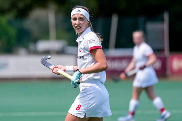 Johanna Mühl (TSVMH, 8), Einzelbild, Einzelfoto, Aktion, Action, 07.06.2026, Mannheim (Deutschland), Hockey, 2. Bundesliga, Gruppe Süd, Damen, TSV Mannheim - Nürnberger HTC