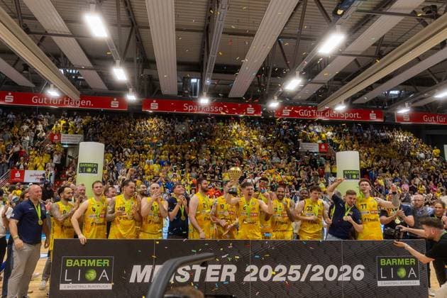 , GER, Phoenix Hagen vs. Bozic Estriche Knights Kirchheim, BARMER 2. Basketball Bundesliga, Playoffs Finale Spiel 2, Saison 2025 2026, 07.06.2026 GER, Phoenix Hagen vs. Bozic Estriche Knights Kirchheim, BARMER 2. Basketball Bundesliga, Playoffs Finale Spiel 2, Saison 2025 2026, 07.06.2026 Hagen