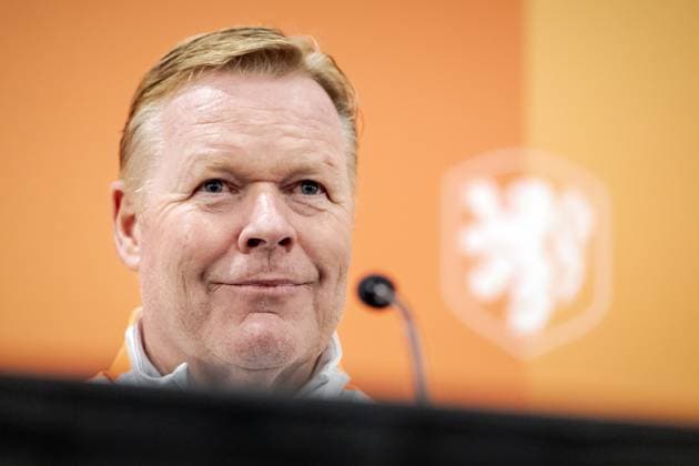 NEW YORK - National coach Ronald Koeman during a press conference, PK, Pressekonferenz of the Dutch national team, Nationalteam at Sonesta White Plains Downtown, on June 7, 2026, in White Plains, New York. The Dutch national team is preparing for the 2026 FIFA World Cup, WM, Weltmeisterschaft, Fussball ROBIN VAN LONKHUIJSEN ANP xVIxANPxSportx xxANPxIVx 560410086 originalFilename: 560410086.jpg