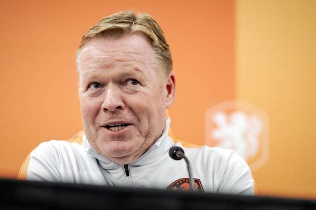 NEW YORK - National coach Ronald Koeman during a press conference, PK, Pressekonferenz of the Dutch national team, Nationalteam at Sonesta White Plains Downtown, on June 7, 2026, in White Plains, New York. The Dutch national team is preparing for the 2026 FIFA World Cup, WM, Weltmeisterschaft, Fussball ROBIN VAN LONKHUIJSEN ANP xVIxANPxSportx xxANPxIVx 560410243 originalFilename: 560410243.jpg