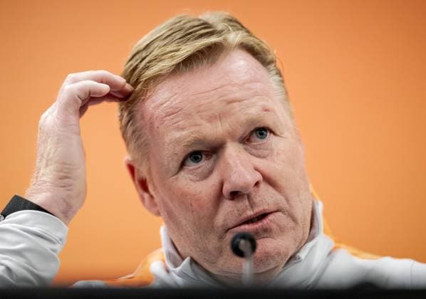 NEW YORK - National coach Ronald Koeman during a press conference, PK, Pressekonferenz of the Dutch national team, Nationalteam at Sonesta White Plains Downtown, on June 7, 2026, in White Plains, New York. The Dutch national team is preparing for the 2026 FIFA World Cup, WM, Weltmeisterschaft, Fussball ROBIN VAN LONKHUIJSEN ANP xVIxANPxSportx xxANPxIVx 560411271 originalFilename: 560411271.jpg