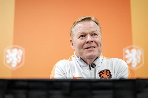 NEW YORK - National coach Ronald Koeman during a press conference, PK, Pressekonferenz of the Dutch national team, Nationalteam at Sonesta White Plains Downtown, on June 7, 2026, in White Plains, New York. The Dutch national team is preparing for the 2026 FIFA World Cup, WM, Weltmeisterschaft, Fussball ROBIN VAN LONKHUIJSEN ANP xVIxANPxSportx xxANPxIVx 560411283 originalFilename: 560411283.jpg