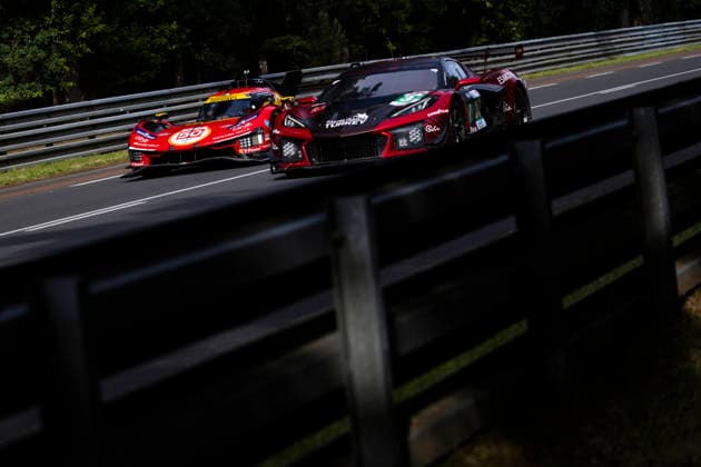 24 HEURES DU MANS 2026 - TEST DAY 50 FUOCO Antonio (ita), NIELSEN Nicklas (dnk), MOLINA Miguel (spa), Ferrari AF Corse, Ferrari 499P 50, Hypercar, 34 DEMPSEY Peter (irl), YOLUC Salih (tur), EASTWOOD Charlie (irl), Racing Team Turkey by TF, Corvette Z06 LMGT3.R 34, LM GT3, action during the Test Day of the 24 Hours of Le Mans 2026, 3rd round of the 2026 FIA World Endurance Championship, on June 7, 2026 on the Circuit des 24 Heures du Mans in Le Mans, France - Le MansFrance Copyright: xJULIENxDELFOSSEx
